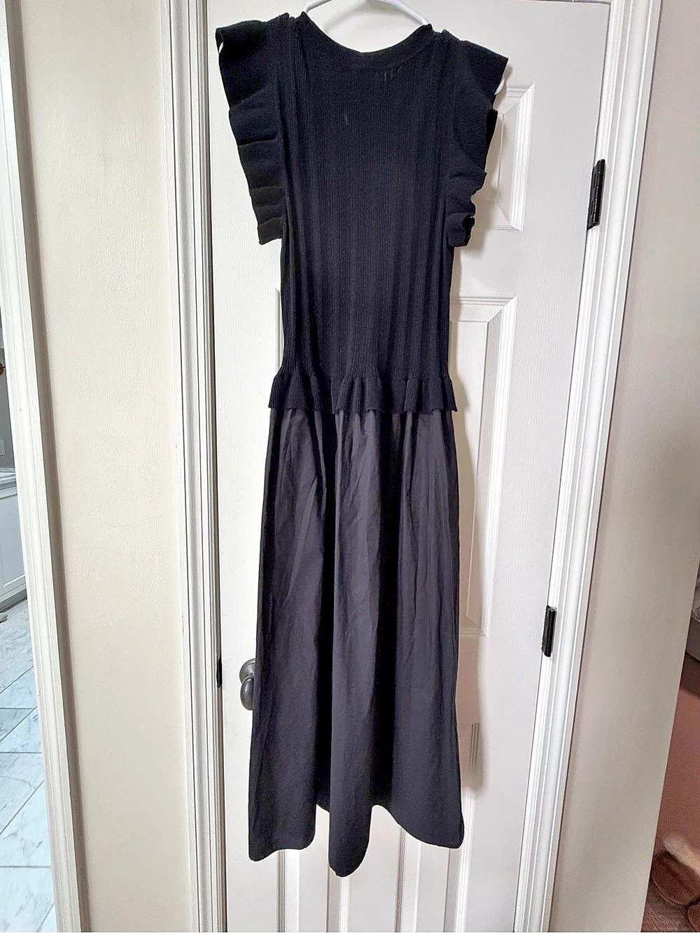 Rails Deirdre Dress Black Midi Dress Size Medium